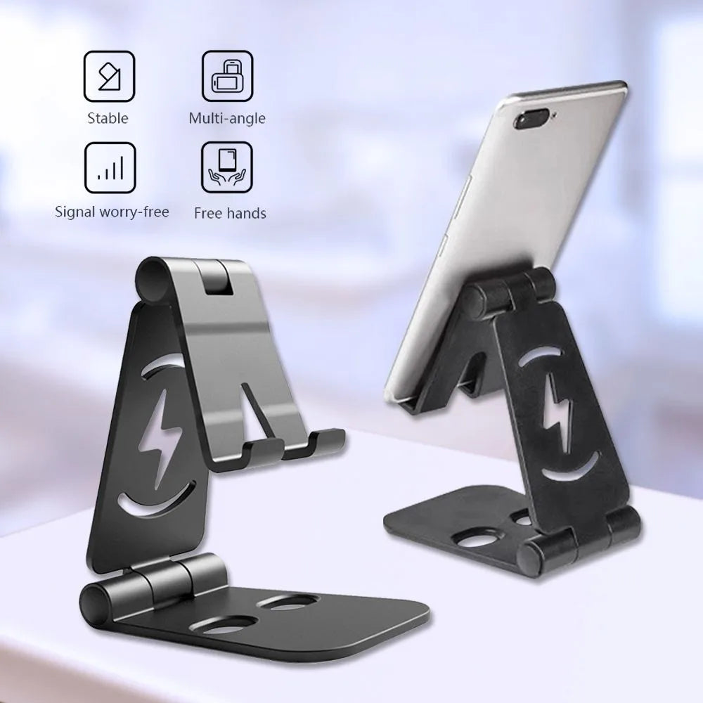 Mobile Phone Holder Seat Desktop IPAD Tablet Charging Base Double Adjustable Shelf Home Storage Holders Mobile Phone Accessories