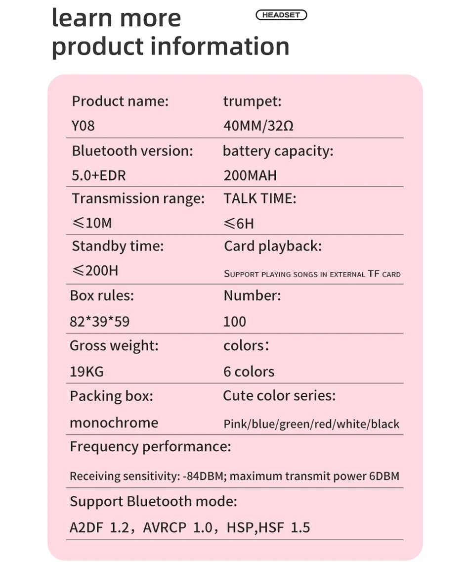 Headphones Kids Wireless Bluetooth Earphones Stereo Foldable Helmets Music Gaming Headsets Over-ear Headphones for Android ios