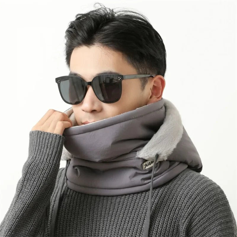 Winter Warm Hat for Men and Women, Autumn and Winter Cycling Ear Protection with Thick Velvet for Cold Protection