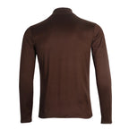 Men's High Neck T-shirts Fashion Solid Slim Long Sleeve T-shirt Male Long Sleeve Basic Bottoming Shirt Fashion Slim-Fit Tops