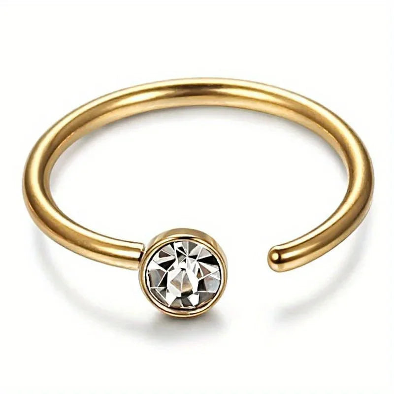 Bobisty 1PC Stainless Steel Cartilage Earring Stud for Women Flower Heart Hypoallergenic Screw Back Earrings Piercing Jewelry