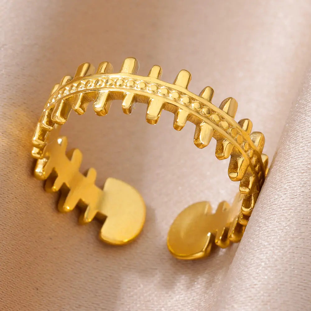 Stainless Steel Rings for Women Adjustable Ring 2024 New in Female Vintage Wedding Aesthetic Jewelry anillos mujer