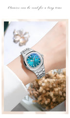 Fashion Couple Watches Men and Women Business Luxury Stainless Steel Quartz Wristwatch Waterproof Luminous Couple Watch Pair Set