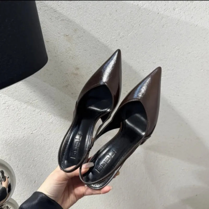 High Heeled Sandals Women Pointed Toe Elegant Shoes Sexy Fashion Pumps 2025 New Luxury Designer Brand Dress Zapatillas De Mujer