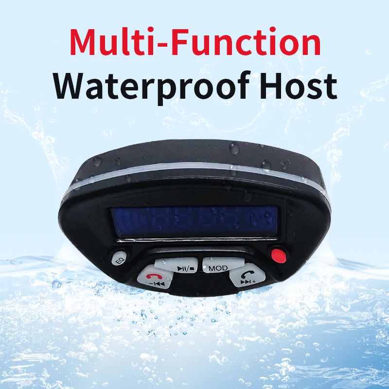 Motorcycle Audio With Hands-free Call Speaker Anti-theft Motorbike Waterproof FM Mp3