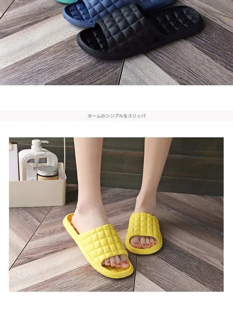 Home Bathroom Slippers Women Fashion Soft Sole EVA Indoor Slides Woman Sandals 2023 Summer Non-slip Woman Man Slippers