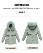 Winter Coat 2025 New Women's Thick Cotton Jacket Women's Medium long Korean version Fur collar Coat Female Warm Parka Overcoat