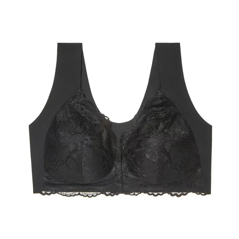 Women's Lace Stitching Push-Up Comfortable Front Buckle Breathability High Stretch Invisible