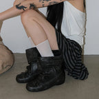 Flats Women Ankle Boots Fashion Designer Punk Boots Winter Woman Chelsea Boots 2025 Trend New Buckle Gladiator Motorcycle Botas