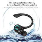 Wireless Bluetooth Earphones HIFI Bass With HD MIC Ear-Hook Earbuds Noise Cancelling Life Waterproof Game Sports Music Headsets