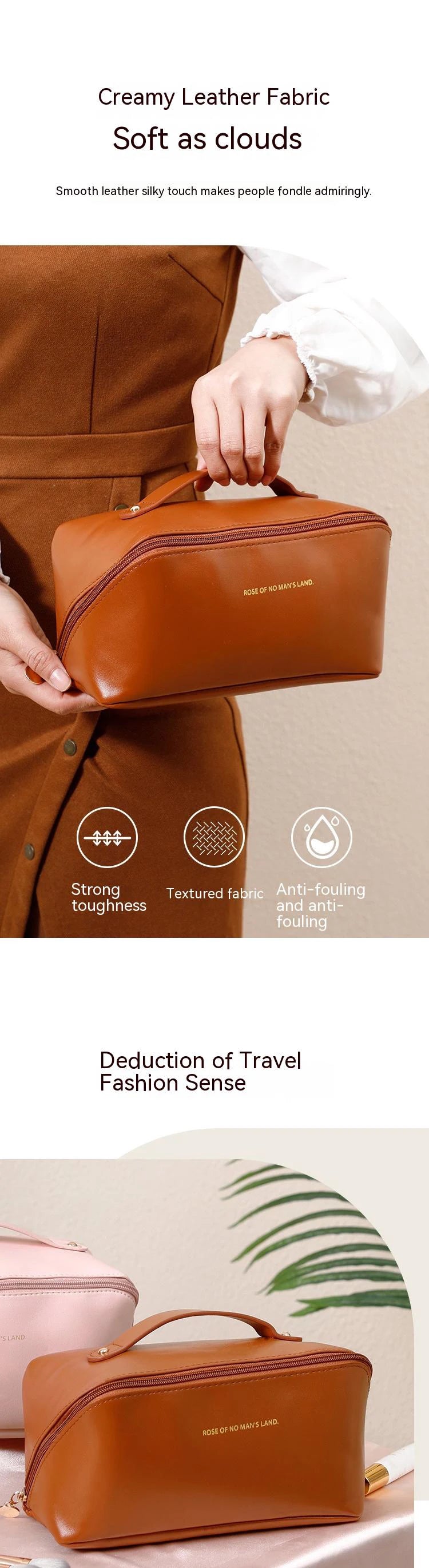 Cosmetics Storage Bag, Large Capacity, Portable, Ins, High-end, Internet Famous, New Travel Cosmetics, Toiletries Storage Bag