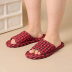 Women Slippers Lightweight Home Shoes Antislip Soft Indoor Fabric Slippers