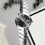 1/2pcs Couples Dial Cutting Quartz Watch Business Fashion Analog Calendar Wrist Watch Valentines Gift For Men Women Date Watch