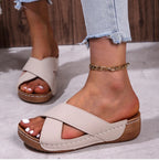 Women's Sandals 2025 Summer Shoes Women Heels Sandals Casual Indoor Outdoor Women Slippers Summer Sandals Heeled Sandalias Mujer