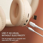 Bluetooth Headphone Wireless Headset Over The Ear High Fidelity Bass Stereo With Microphone Music Gaming Foldable Headsets