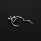 1PC Steel Moon Star Septum Piercing Hinged Segment Nose Ring Septum Clicker Cartilage Tragus Clicker Body Piercing Jewelry 16G