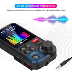 1.8 Inch Handsfree Car Radio AUX Bluetooth-Compatible FM Transmitter Modulator Car Wireless USB Fast Charger Car Charger Adapter