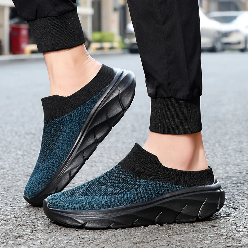 2025 Men Slippers Summer Breathable Home Indoor Slippers Men Thick Bottom Slides Fashion Couple Walking Shoes Chanclas Hombre