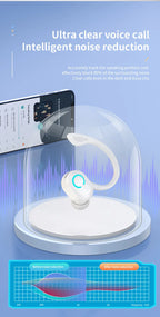 Bluetooth 5.2 Business Wireless Headphone Ear-Hook Mini HIFI Bass Noise Cancelling Earphone With Mic Sport Game Headset