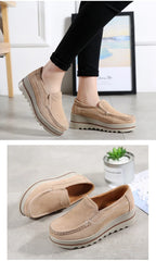 2023 Spring Women Flats Shoes Platform Slip On Flats Woman Sneakers Female Suede Ladies Tenis Loafers Moccasins Casual Shoes