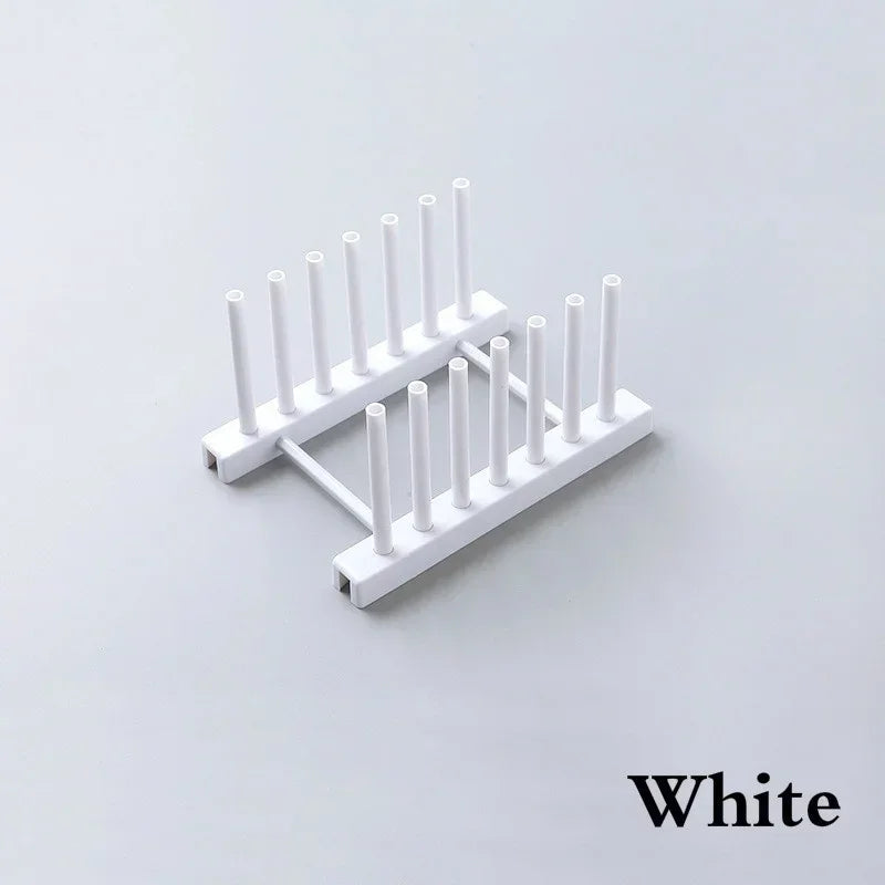 Kitchen Plates Pot Covers Home Cabinet Creative Bowl Dish Storage Rack Plastic Drain Rack Convenient and Simple