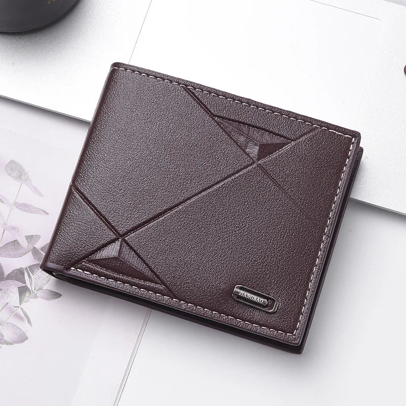 2025 New Men Wallet Men's Short Multi-Card Position Fashion Casual Wallet Men Youth Thin Horizontal