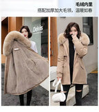 Winter Coat 2025 New Women's Thick Cotton Jacket Women's Medium long Korean version Fur collar Coat Female Warm Parka Overcoat