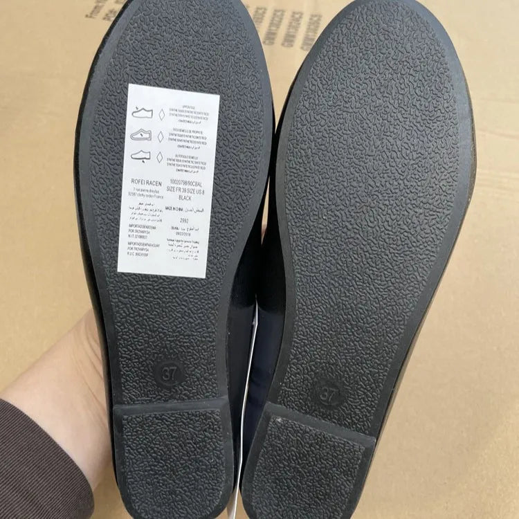 Women's Flats Shallow Work Shoes Soft Sole Non Slip Womens Casual Shoes Patent Leather Breathable Women Shoes Summer New Zapatos