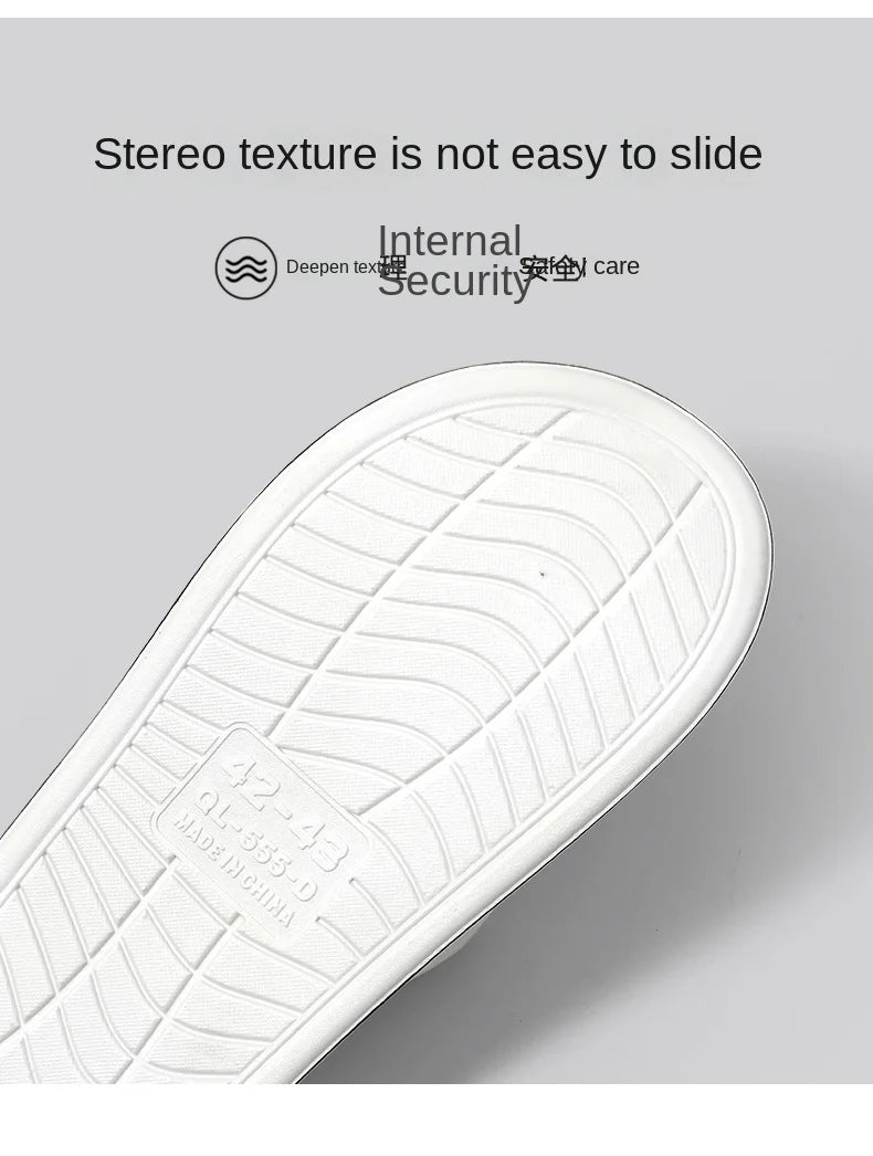 Slippers for men can be worn externally in summer. Trendy bathroom, bathroom, non-skid home, indoor, and home sandals for men