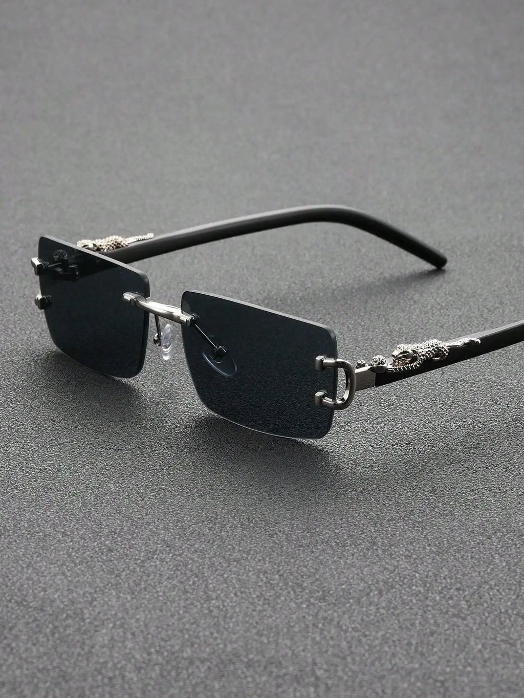 1/2 PCS Fashionable Trendy Frameless Rectangular Personalized Sunglasses For Daily Life
