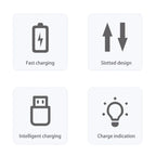 Battery Charger 4 Slot Intelligent Fast Charge With LED Indicator For 1.2V NiMH NiCd AAA/AA Rechargeable Batteries USB Charger