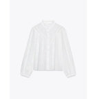 Women's 2025 new fashion casual versatile hollow embroidery shirt retro long sleeved button up women's shirt chic top