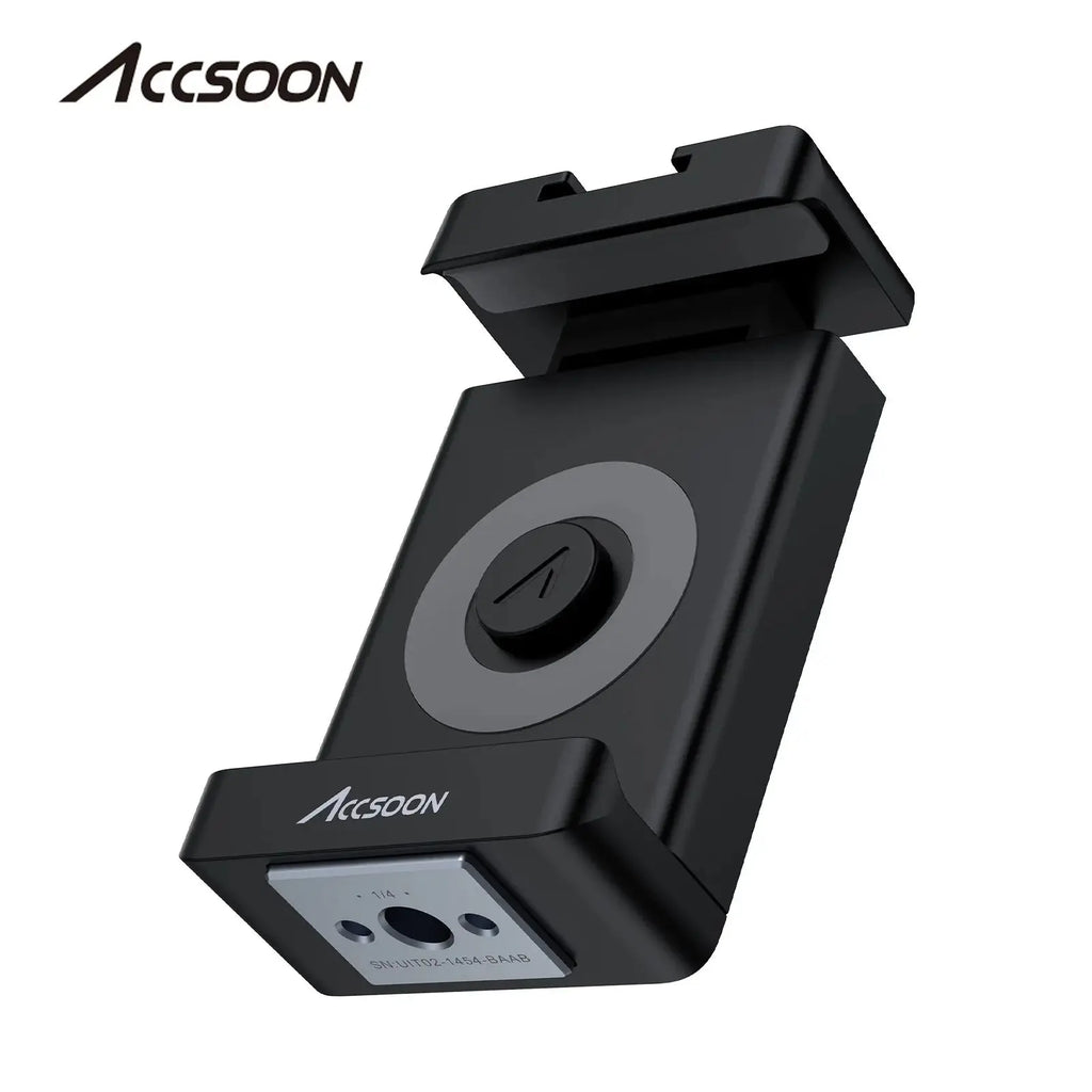 Accsoon accessories mobile phone holder supports Seemo, Seemo pro, Seemo 4K, with cold shoe interface and screw port