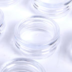 50pcs 5g Sample Clear Cream Jar Mini Cosmetic Bottles Containers Transparent Pot For Nail Arts Small Clear Can Tin For Balm