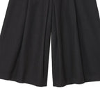 Women's Color Contrasting Stitch Collar Single breasted Straight Tank Top Long Fold Belt Bermuda Shorts Summer New Pants