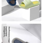 Men's Massage Slippers Anti-Slip Indoor Home Batoom Bathing Sandals Simple Sle PVC Material Comfortable Summer Slippers