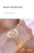 Fashion Luxury Watches For Woman New Vintage Golden Women's Wristwatches Ladies Dress Quartz Clock High Quality Relogio Feminino