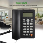 Caller ID Telephone Desktop Corded English Landline Support Handsfree Calling Pause Hold Mute Function for Home Hotel Office