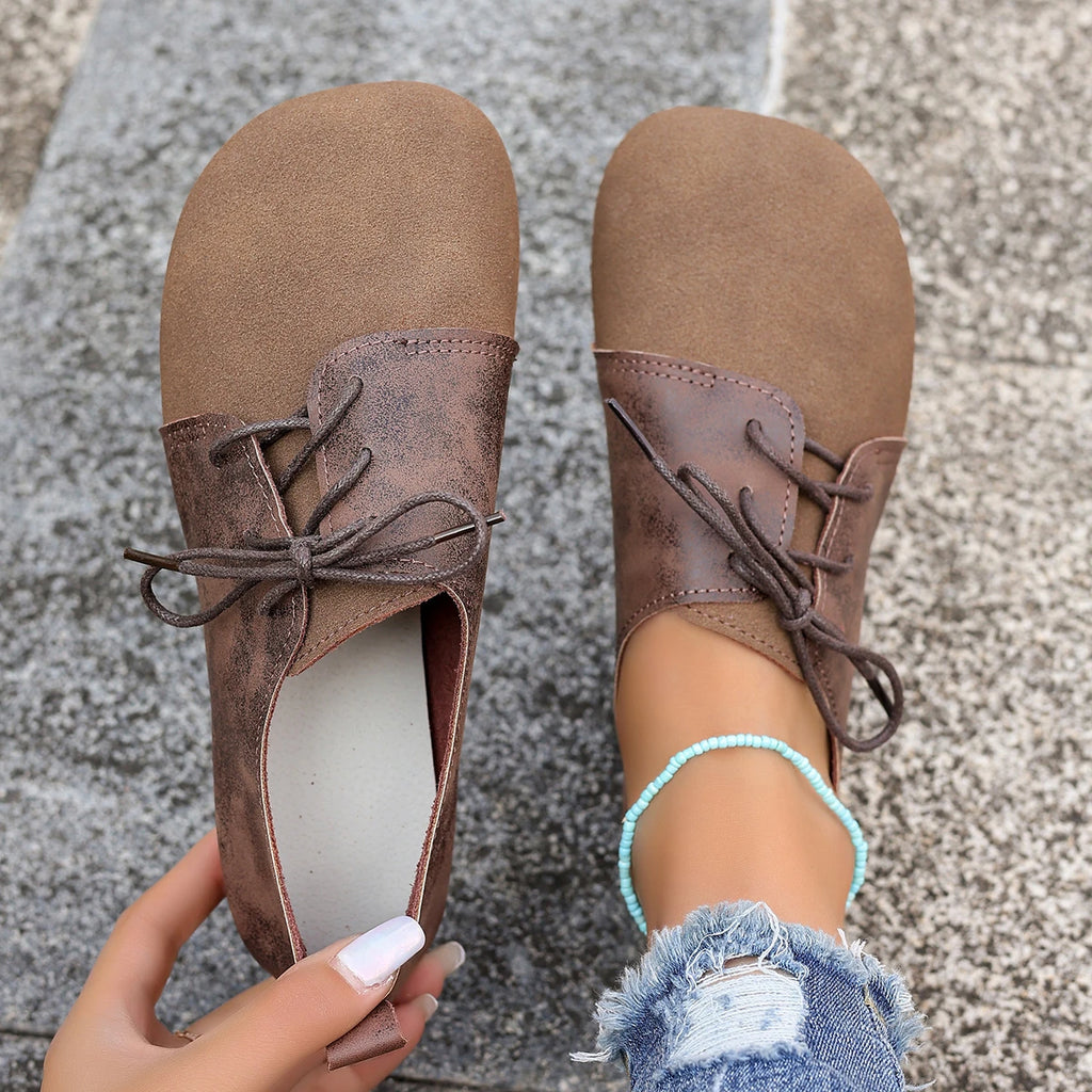 Woman Flats Shoes Loafers Fashion Casual Sports Sneakers Trend Brand Women's Fashion Dress Shoes New Lace Up Femme Zapatos