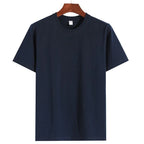 Men's Solid-color Short-sleeved T-shirt: Simple, Elegant and High-quality, Suitable for Both Commuting and Casual Wear
