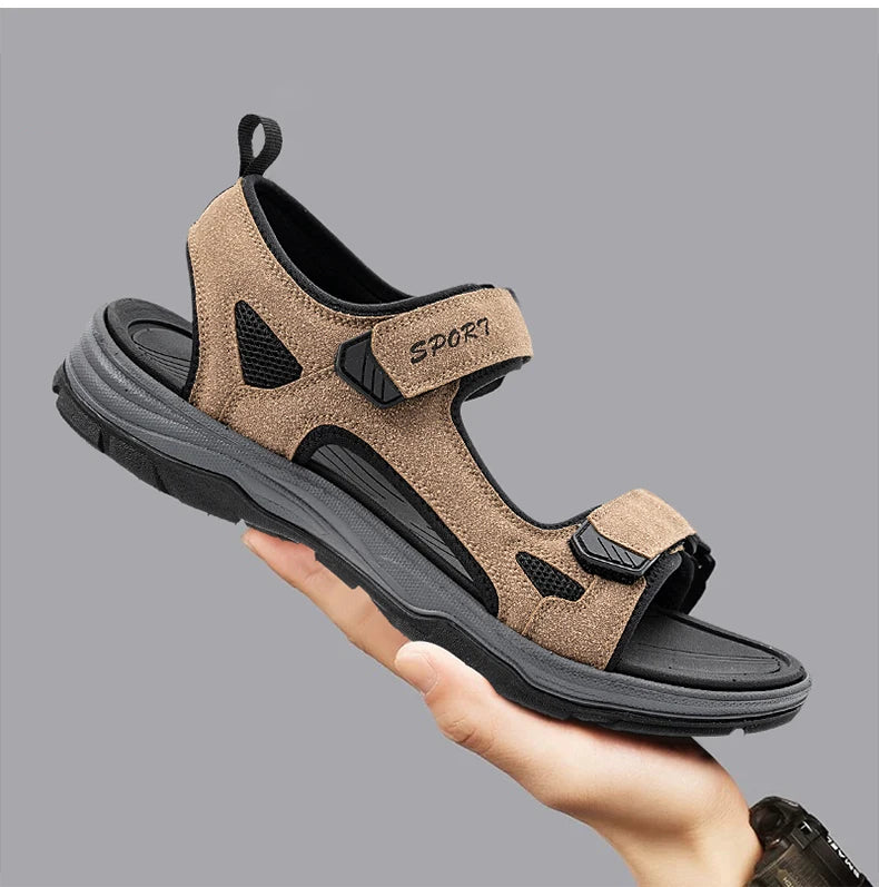 Summer Sandals for Men Breathable Outdoor Casual Sandalies Shoes Fashion Beach Non Slip Walking Shoes Size 40-46