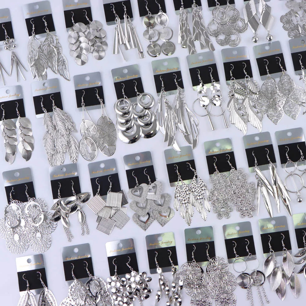 10Pairs/Lot Fashionable Women's Stainless Steel Earrings, Daily Jewelry Accessories Gifted To Friends, Randomly Shipped