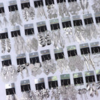 10Pairs/Lot Fashionable Women's Stainless Steel Earrings, Daily Jewelry Accessories Gifted To Friends, Randomly Shipped