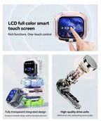 Translation Headphones with Multifunction Touch Screen Smart Wireless Bluetooth Earphone HiFi Audio Quality Business Earbud