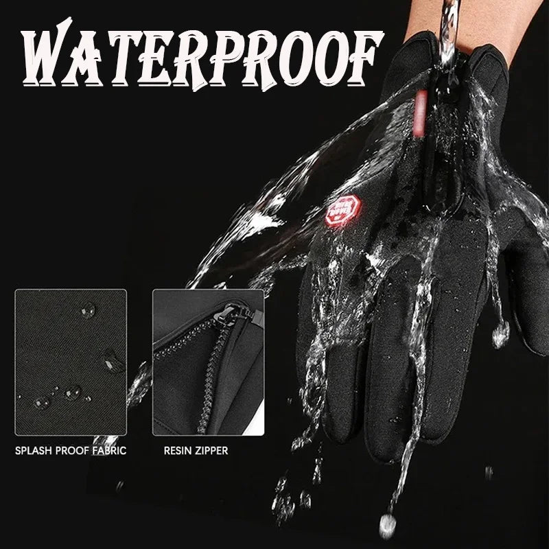 Winter Touch Screen Warm Gloves, Multi-layer Fabric with Fleece and Thickened Design, for Winter Outdoor Activities