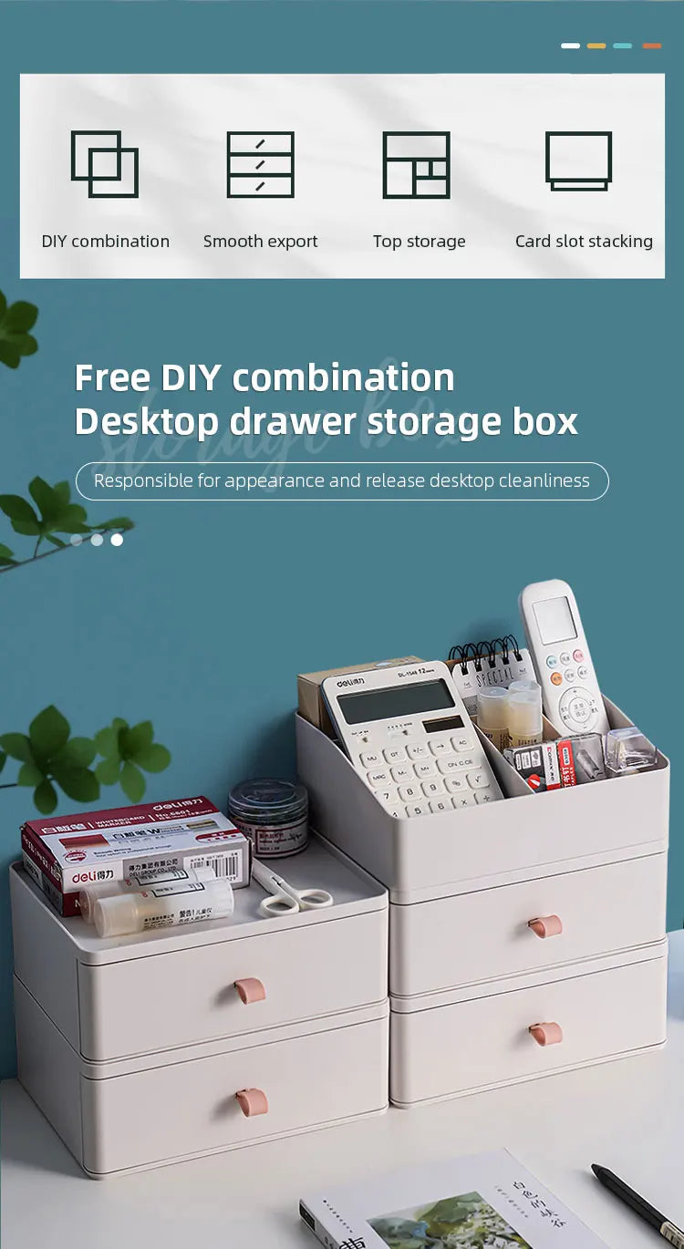 Makeup Organizer for Cosmetics Large Capacity Plastic Storage Container Desktop Organizer Boxes Jewelry Office Storage Baskets