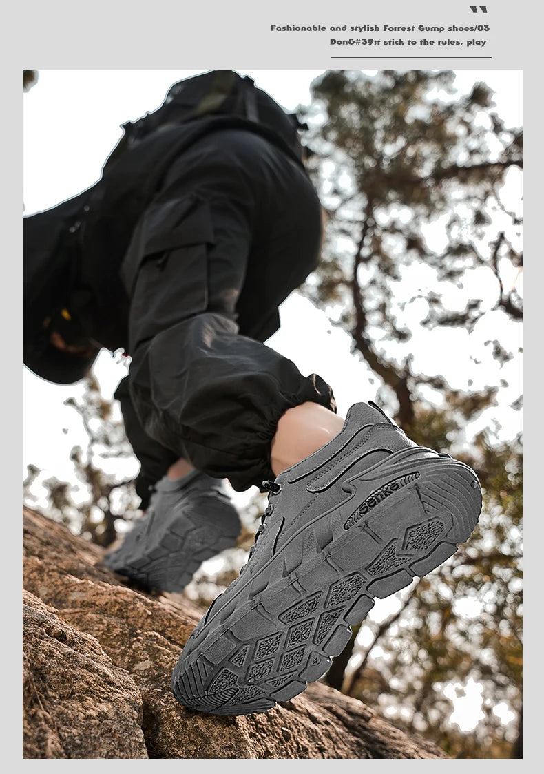 Men's Work Shoes 2025 New Sle Breathable Slip-On Anti-Slip Wear-Resistant Casual Sports Shoes Thick Bottom Labor Protection