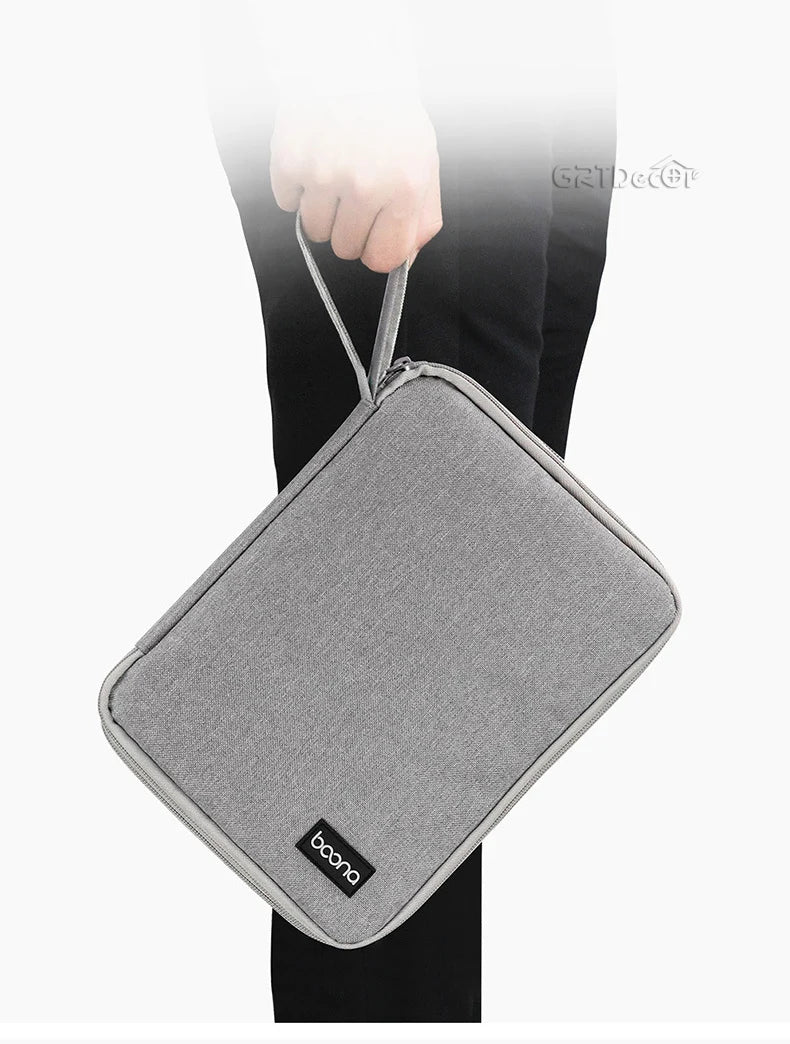 Electronics Protective Storage Bags for Cable Organizer Bag Handheld Tech Pouch for Tablet Phones & Power Banks Organizador Case