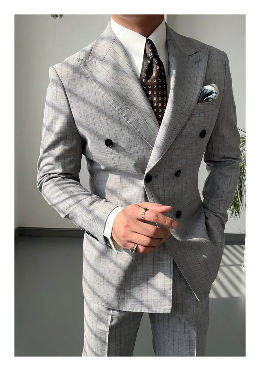 Men's shirt design retro trendy brand long pointed shirt - men's authentic retro appearance custom shirt