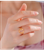 Unift Horseshoes Rings for Women Cowboy Cowgirl Stainless Steel Finger Ring Trendy Fashion Equestrian Horse Lover Jewelry Gift